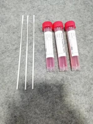 Sterilized Disposable Transport Medium Flocked Swab Disposable Sampling Tube