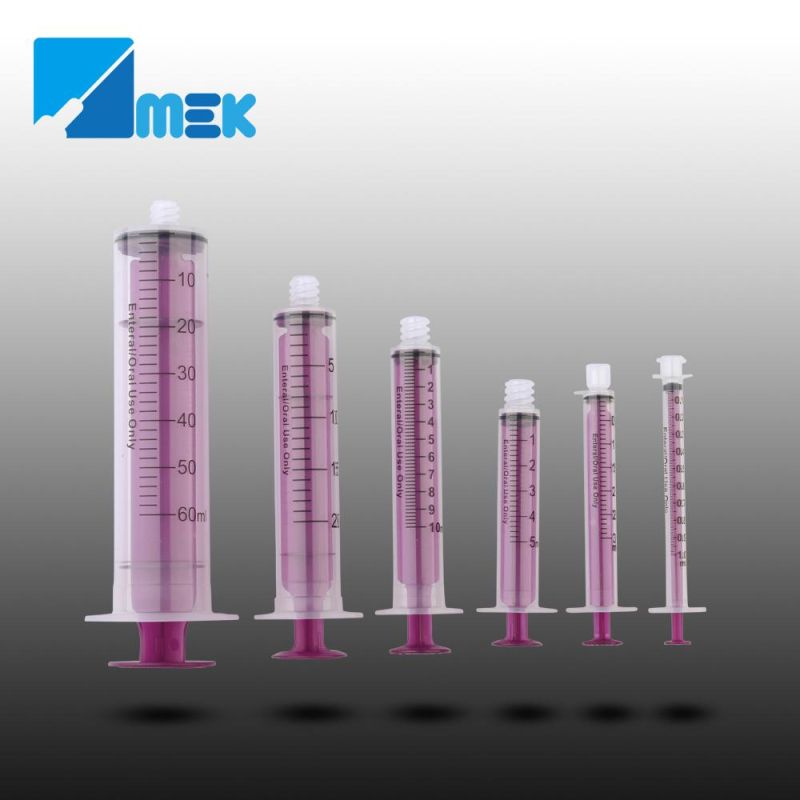 Disposable Oral Syringe for Medicine or Feeding Use with Single Ring