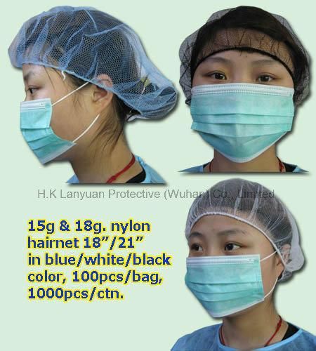 Disposable Nylon Hairnet Cap (LY-NC-002)