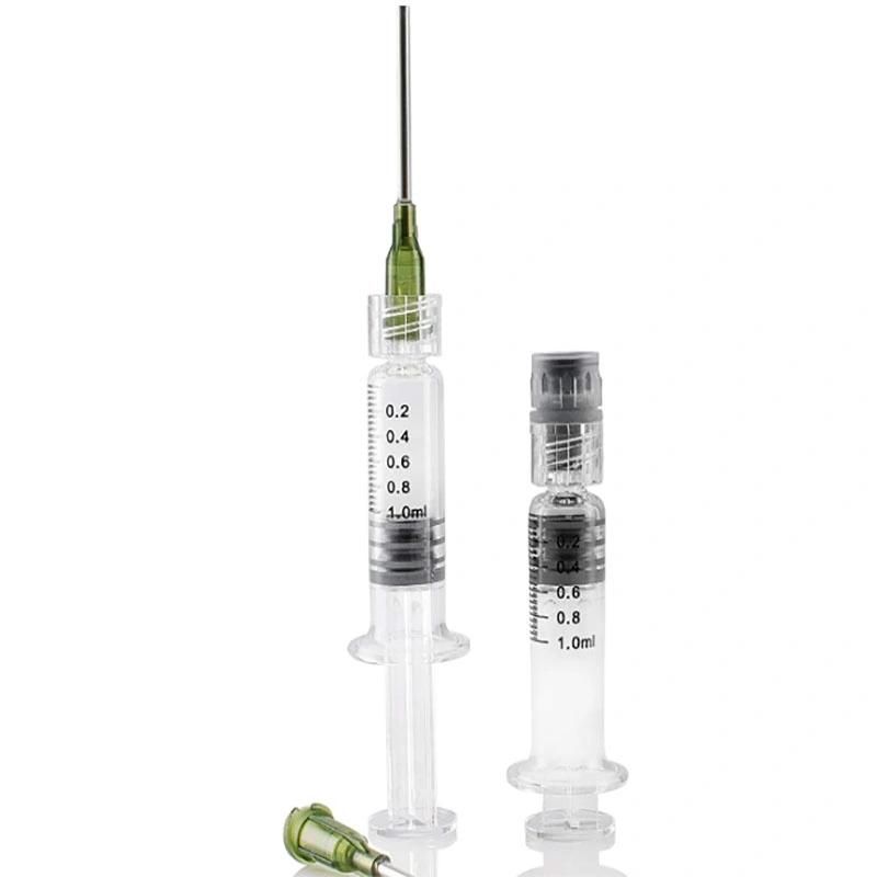 Disposable Luer Lock Syringe Glass Syringe 1 / 3 / 5 / 10ml Syringe