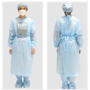 Surgical Gown Medical Waterproof Plastic SMS Non-Woven Fabric Disposable Protective Isolation Surgical Gown