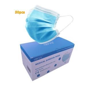 Face Mask Wholesale Bfe 99 Filter 3 Ply Non-Woven Disposable Medical Surgical Face Mask