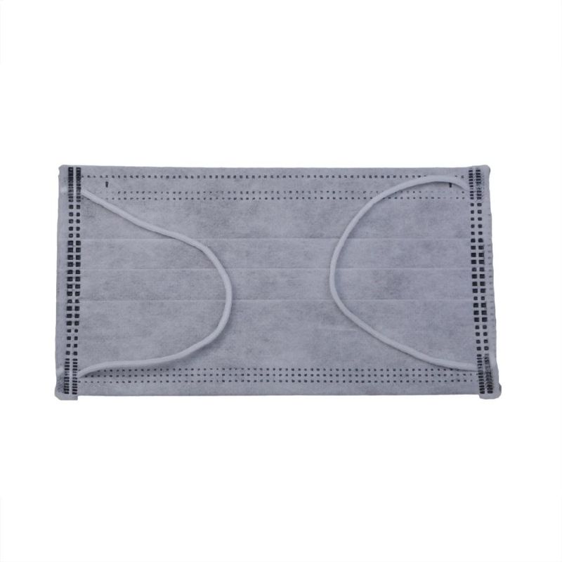 Flat Elastic Active Carbon 4 Ply Medical Face Mask