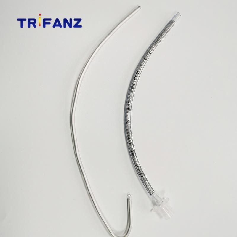 Disposable Medical PVC Endotracheal Tube Without Cuff Reinforced ISO Factory