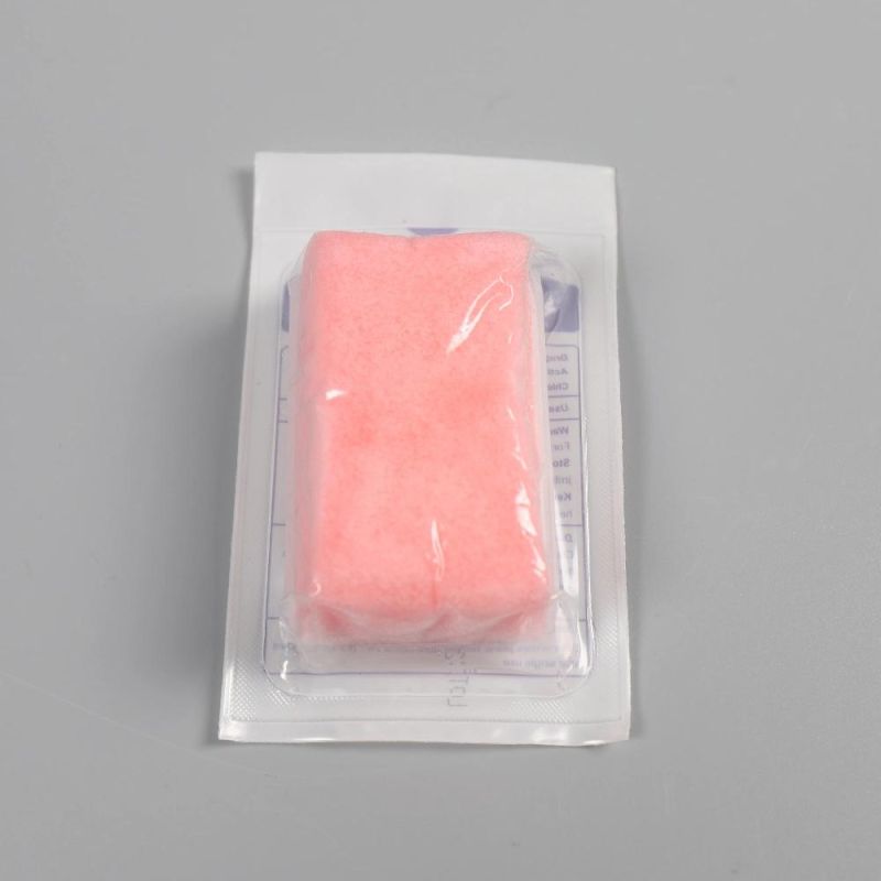 Disposable 4% Chlorhexidine Gluconate Solution Sterile Soft Sponge with Nail Cleaner Surgical Hand Brush