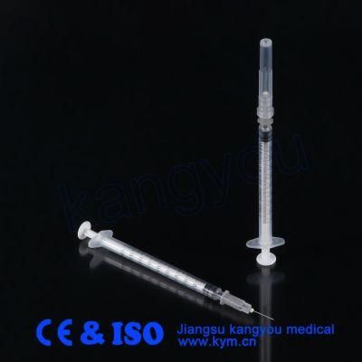 China Wholesale Medical Instrument Sterile Hypodermic 3-Part Syringes with Needles Luer Slip and Luer Lock