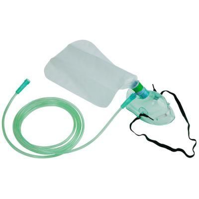 Portable High Concentration Non-Rebreather Oxygen Mask with Reservoir Bag