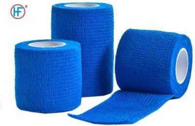 Mdr CE Approved Cohesive Bandage Made of Elastic Fiber and Non Woven Fiber