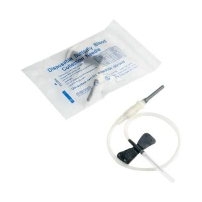Medical Supplies Blood Collection Needle Scalp Vein Set 22g Disposable Butterfly Needle Infusion Set with CE ISO