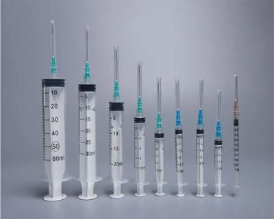 Disposable Plastic / Glass Luer Lock Syringe with Needle Syringe