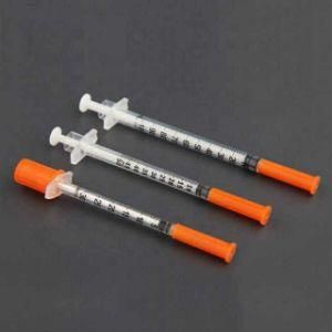 1ml Disposable Colored Insulin Syringe with Fixed Needle