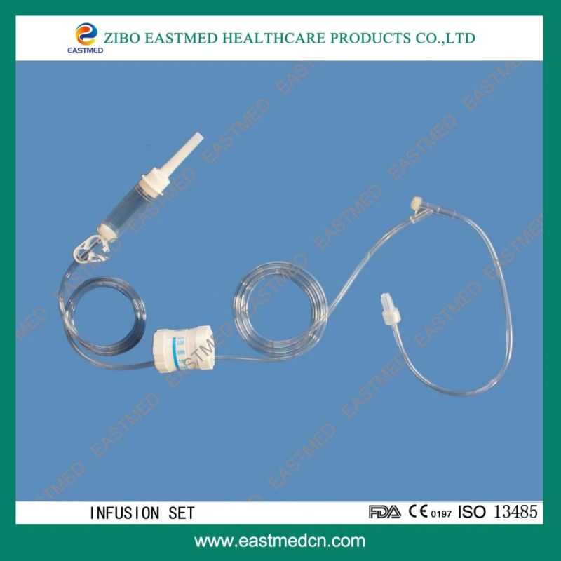 Sterile Infusion Set PE Regulator, Luer Lock, with Needle 21g X 1 1/2