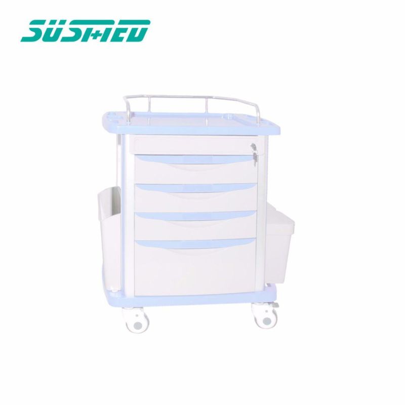 Hospital Treatment Trolley Movable Hand Nursing Cart