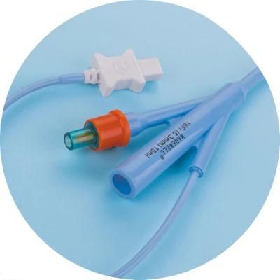 3 Way Silicone Foley Catheter with Temperature Probe (Sensor)