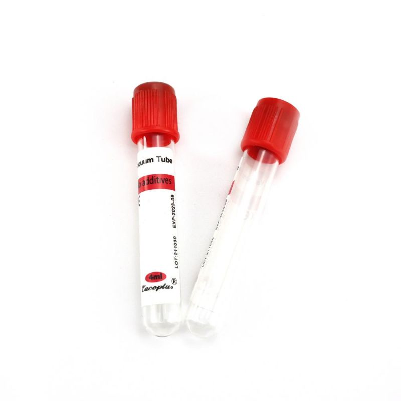 Siny Venous Blood Collection Tube 16*100 mm10ml Red Top Disposable Blood Collection Tube with CE