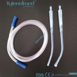 Ce/ISO Approved Medical PVC Suction Connecting Tube with Yankauer Handle Different Sizes