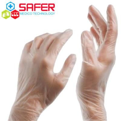 Clear Comfortable Disposable Household Vinyl Examination Gloves