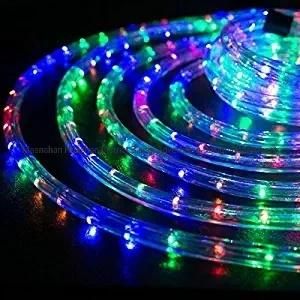 150 Feet 1/2&quot; Thick Multi-Color RGB Pre-Assembled LED Rope Lights with 10&prime; , 25&prime; , 50&prime; , 100&prime; Option - Christmas Holiday Decoration