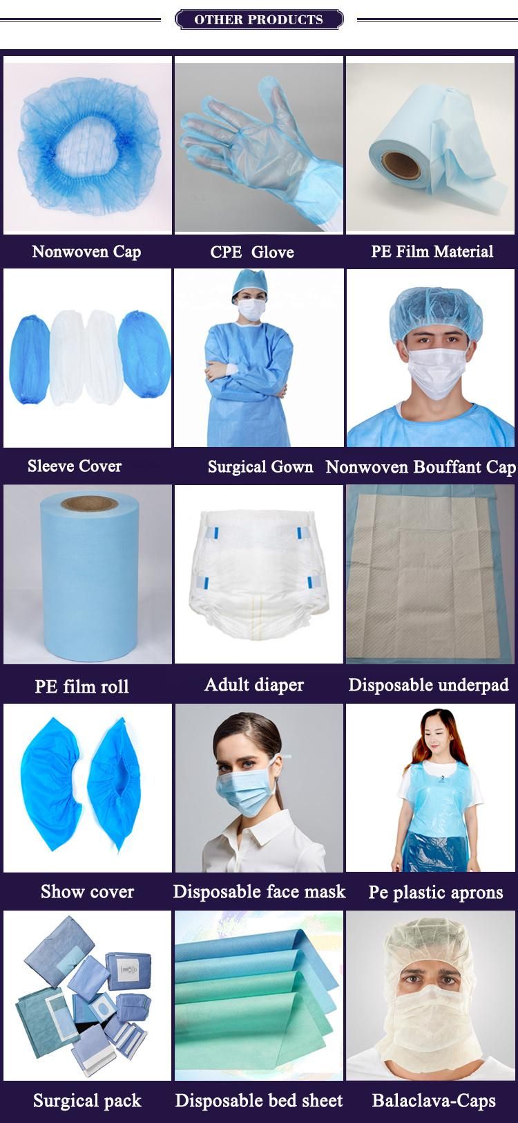 Factory Laminated Fabric Roll Disposable Back Table Cover for Surgery and Disposable Instrument Cover