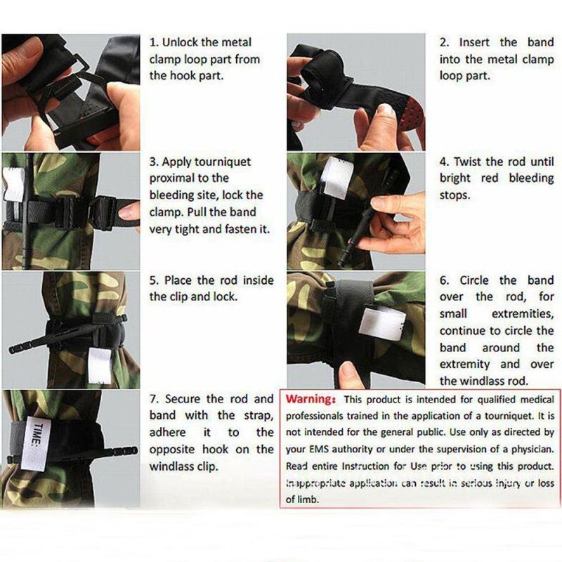 Rotary One-Handed Tourniquet Tactical Arterial Tourniquet Outdoor First Aid Bandag