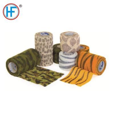 Mdr CE Approved Disposable Colors Cohesive Bandage Made of Elastic Fiber and Non Woven Fiber