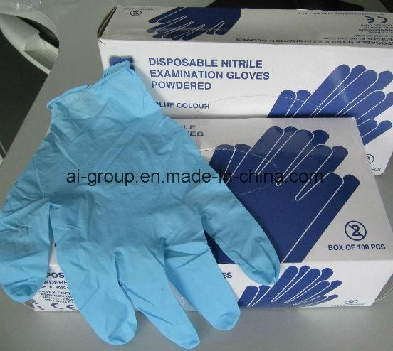 Powder and Powder Free Disposable Nitrile Gloves for Workshop