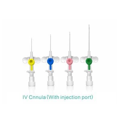 Certified I. V. Cannula with Injection Port