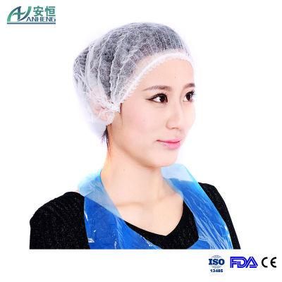 Nonwoven Protective Disposable Pleated Bouffant Cap