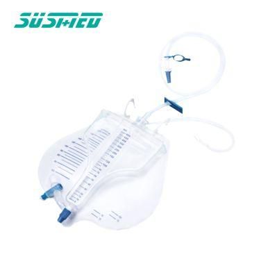 Medical Disposable Urine Bag Urine Flow Meter with Hanger