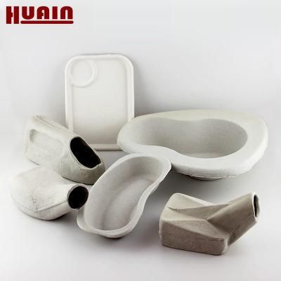 Eco Friendly Molded Pulp Male Urinal for Hospital Disposable Paper Medical Supplies