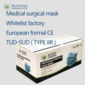 3 Layers Type Iir En14683 China Export White List Medical Surgical Mask