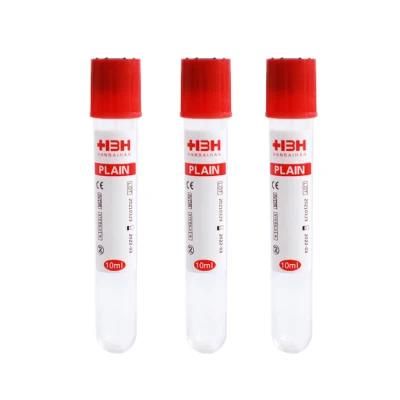 High Reputation Safety Pet Plain Red Cap Vacuum Blood Collection Tube