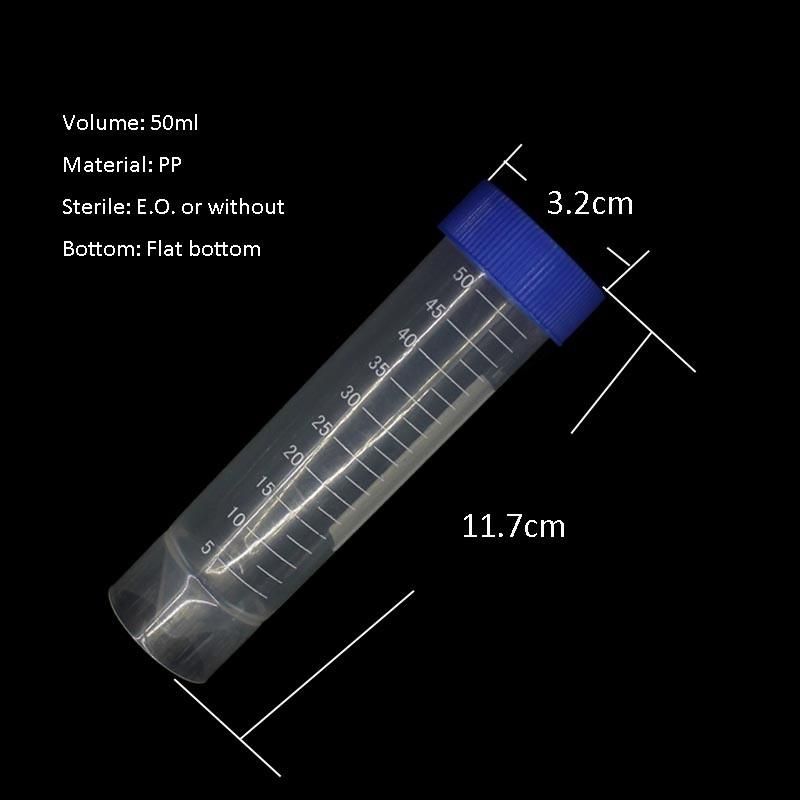 Hot Sale Bulked Disposable Laboratory Conical 50ml Centrifuge Tube