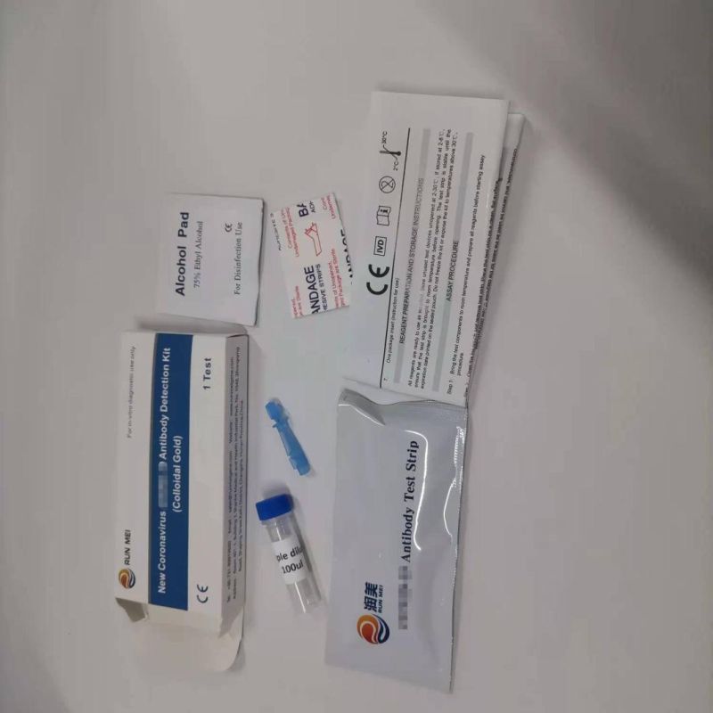 2021 Hot Sale Colloidal Glod Igg/Igm Home Rapid Detection Test Kit with CE