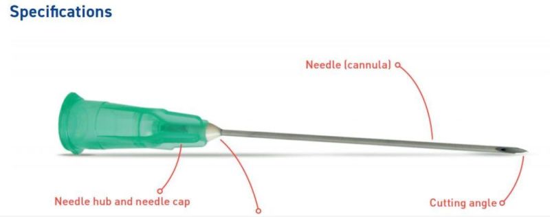 CE Certified Disposable Hypodermic Needle 16g-30g