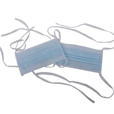 Disposable 3 Ply Protective Waterproof CE Ear Loop &amp; Tie on Face Mask