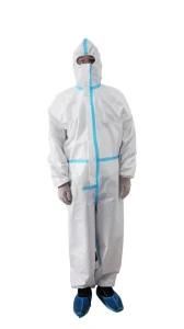 Disposable Coverall Medical Protective Suit Coveralls Protective Clothing Ce/FDA