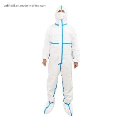 Disposable Sterile Surgical Virus Coverall Nonwoven Coverall in Stock