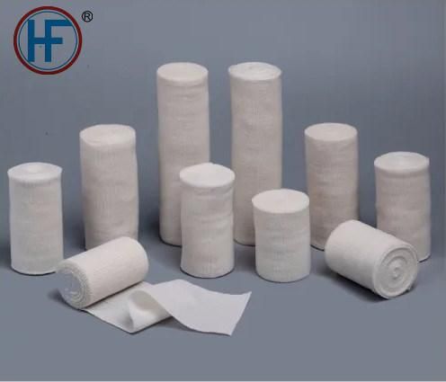 Disposable Medical Accessories Elastic Crepe Bandages PBT Bandage Natural (Bleached) Plain Elastic Bandagewith OEM