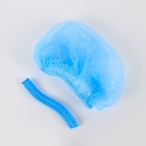 Non Woven Bouffant Cap Made in China Free Samples Mob Cap Clip Cap Elastic Head Cover