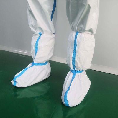 Dust Proof Knee High Top Anti-Skid Non Slip Clean Room Medical Disposable Waterproof Shoes Feet Boots_ Covers