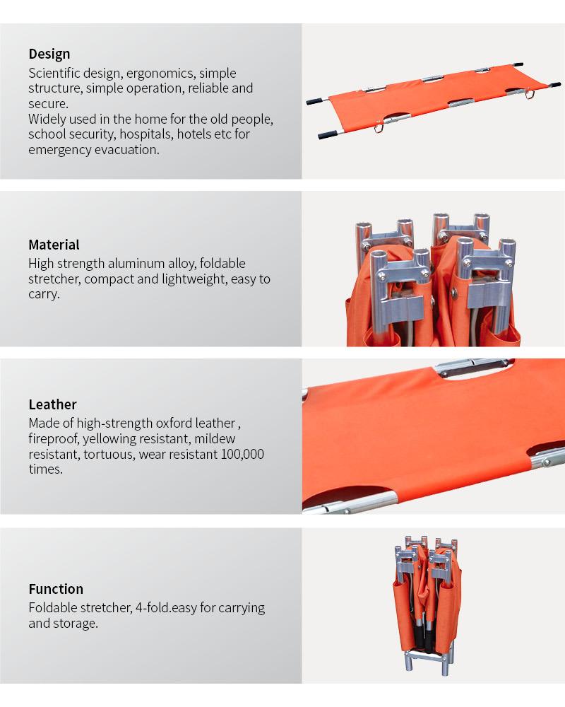 Professional Team Economic Folding Emergency Stretcher