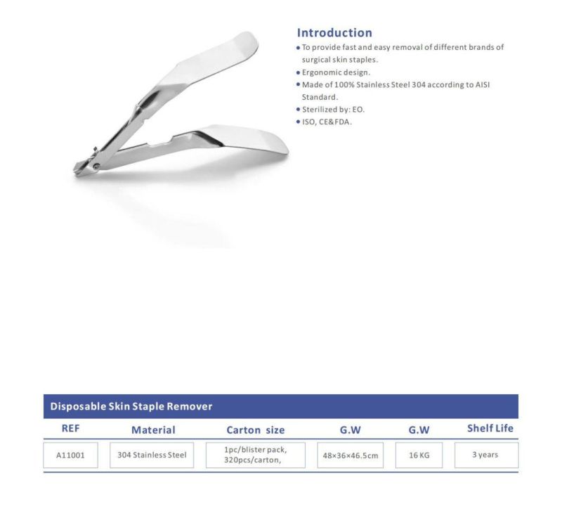 Hisern Medical Disposable Skin Staple Remover