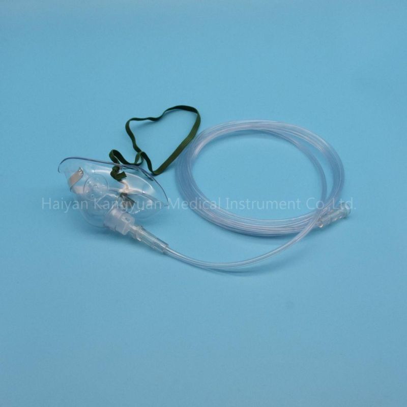 Oxygen Mask Disposable with Connecting Tube Size S M L XL