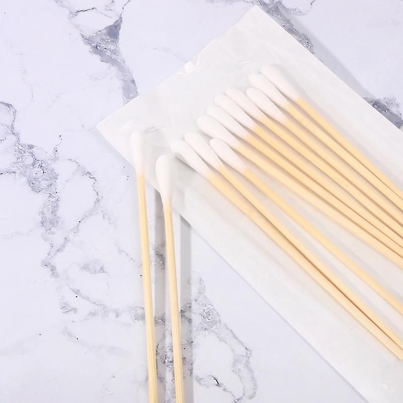 Cheap Price Factory Medical Cotton Bamboo Sterilized Swabs