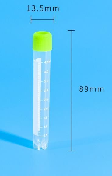 Laboratory Disposable Plastic Freezing Cryogenic Cryo Cryovial Tube 5ml