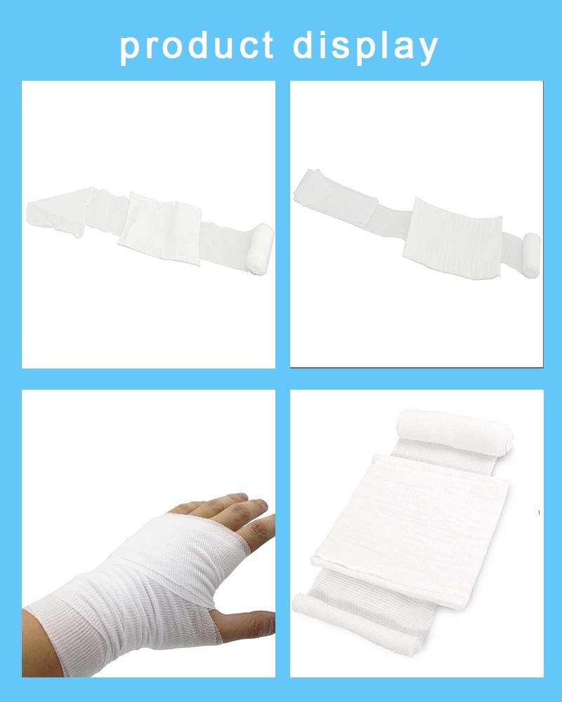 Emergency Laced Elastic First Aid Compress Bandage with ISO Certificate