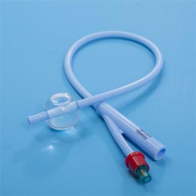 Integrated Balloon Silicone Foley Catheter with Round Tip, Open Tip, Tiemann Tip, 2 Way, 3 Way Uretheral or Suprapubic Use