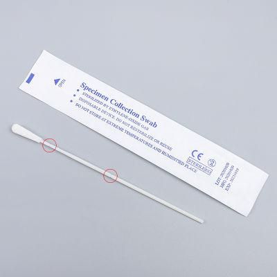Fast Shipping Double Breakpoint Test Throat Oral Sterile Plastic Swab