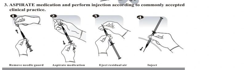 CE/FDA Approved Retractable Safety Syringe 0.3/0.5/1/3/5for Hypodermic Injection